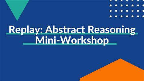 Ucat Mini Workshop Replay Abstract Reasoning Youtube