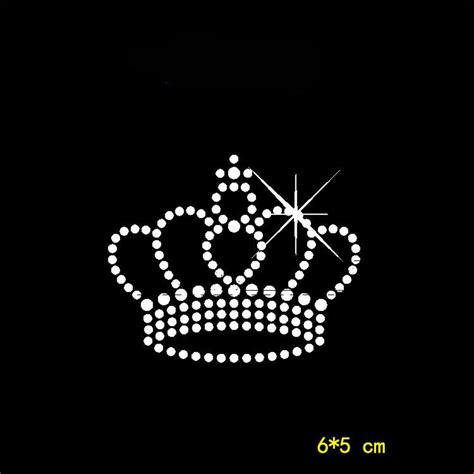 Crown Rhinestone Transfer Bling Hot Fix Iron On Patch Motif Etsy