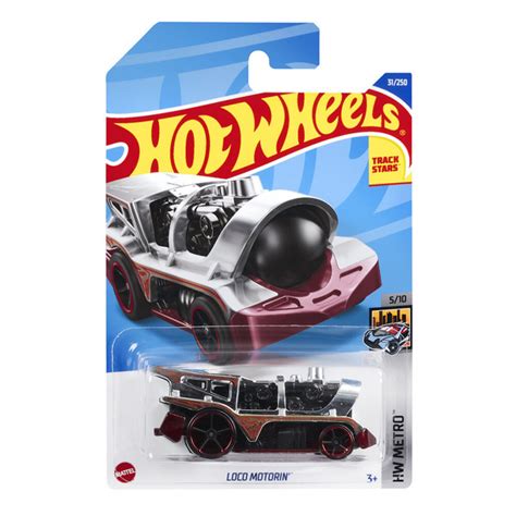 HCV73 Машинка металлическая игрушка Hot Wheels коллекционная модель LOCO MOTORIN бордовый