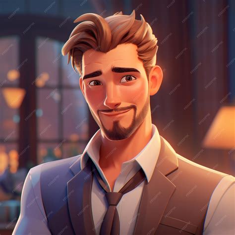 Premium Ai Image Handsome Guy Animation
