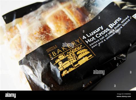 Marks Spencer Luxury Hot Cross Buns For Easter UK Stock Photo Alamy