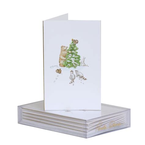 Snowy Forest Animals Boxed Mini Note – Paula Skene Designs