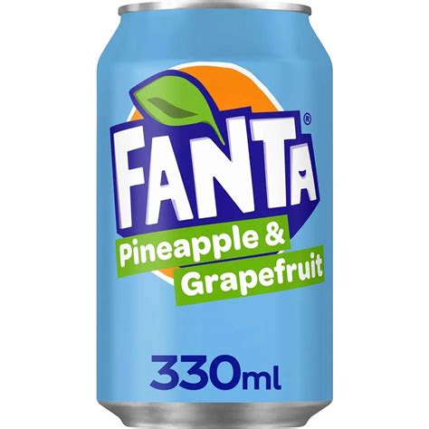 Fanta Pineapple & Grapefruit Soft Drink Can 330ml | Woolworths