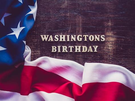 Premium Photo | Washington's birthday. beautiful greeting card