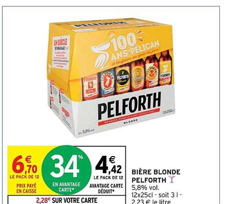 Promo Bi Re Blonde Pelforth Chez Intermarch Hyper Icatalogue Fr
