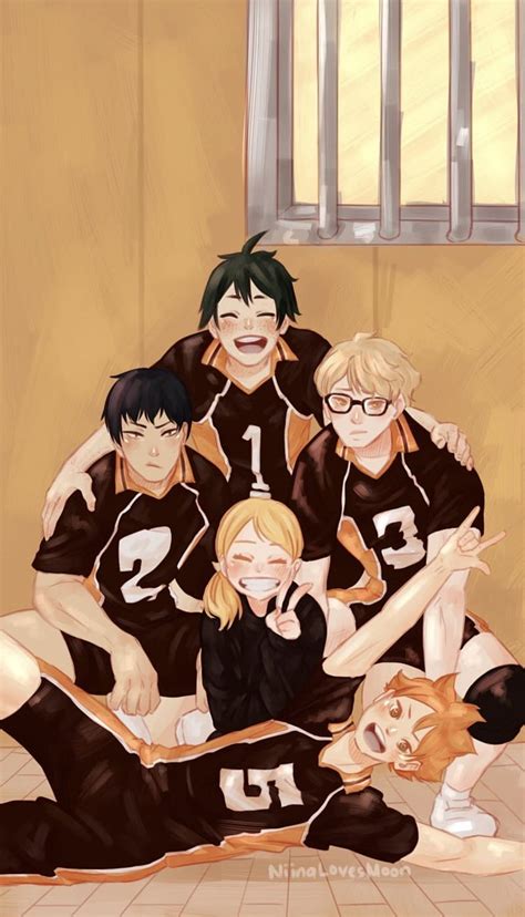 Haikyuu First Years Hinata Kageyama Tsukishima Yachi Yamaguchi HD