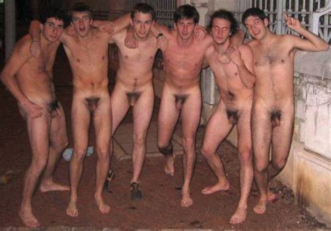 Group Naked Asian Men