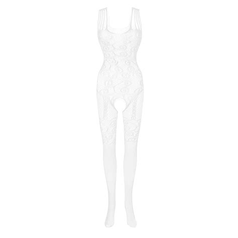 Gunia Women Lingerie Wedding Fishnet Sheer Body Stocking Bodysuit