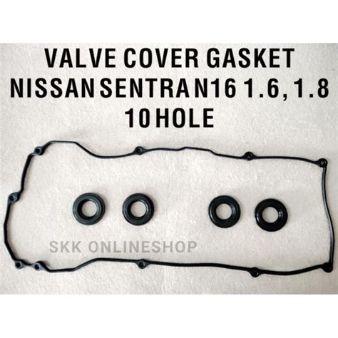 Valve Cover Gasket Set Nissan Sentra N Hole Qg