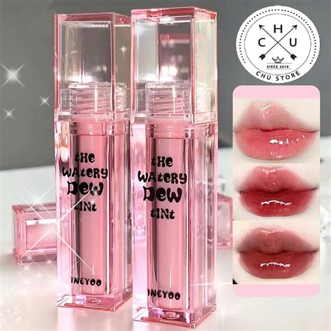 Rẻ Vô Địch Ineyoo Son Môi Dạng Thạch Dưỡng Ẩm Hương Trái Cây Lâu Trôi Vỏ Thủy Tinh Hồng hot