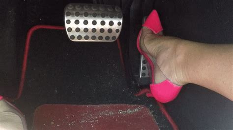 BaD GirL Pedal PumPing Pumping The Mercedes Floor Mounted Pedal In Semi Clear Hot Pink Point