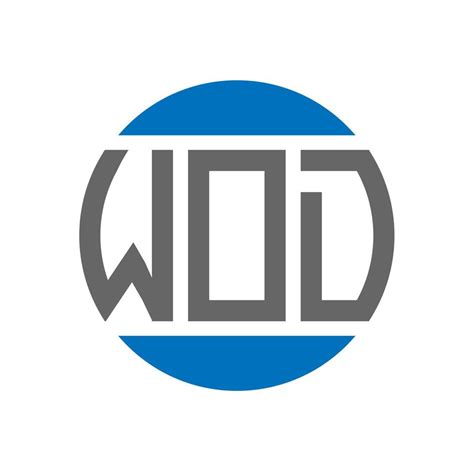 wod letter logo design  white background wod creative initials