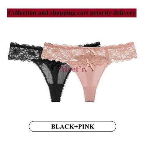 Culottes Sexy En Dentelle Pour Femmes Sous V Tements Taille Basse String G Lingerie Tentation