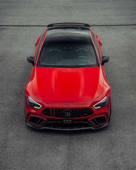 mercedes brabus  ultimate red sports car