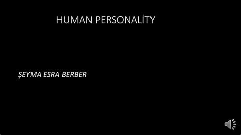 Human Personality Ppt