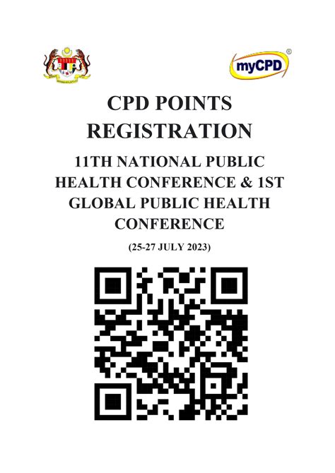 Cpd Points 11th National Public Health Conference