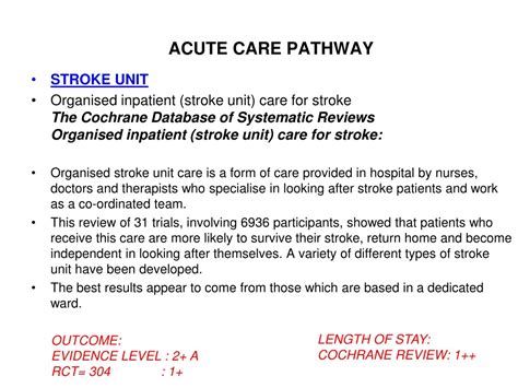 PPT - Changing Trends in Stroke Acute Care Pathway: Importance and