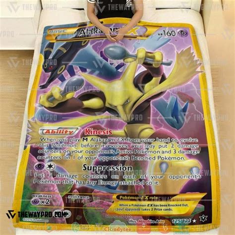 HOT Anime Pokemon Alakazam EX Blanket Express Your Unique Style With