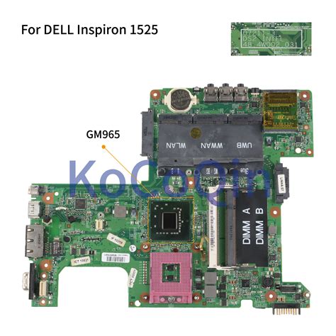 Kocoqin Placa Base Para Ordenador Port Til Placa Base Para Dell