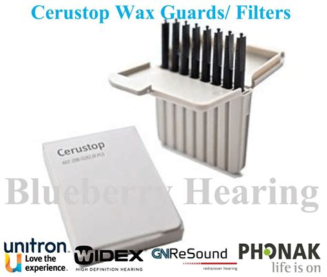 Cerustop Wax Guards for Phonak, Widex, GN Resound and Unitron hearing ...