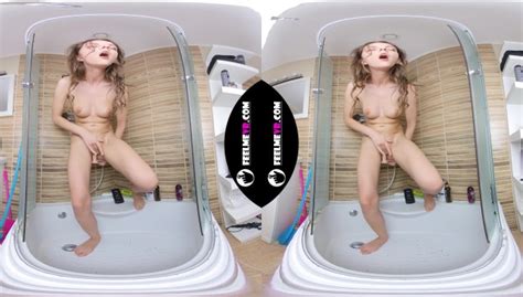 Rebeka Ruby Pissing In Shower 3D VR 180 VR Porn Video VRPorn