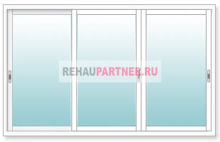 Раздвижные окна из алюминиевого профиля для террасы