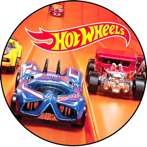 Cialda Ostia Per Torta Senza Glutine Tonda HOT WHEELS Personalizzata Con Nome Disco Dolce