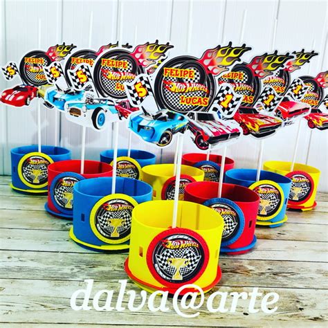 Centro De Mesa Hot Wheels Elo7 Produtos Especiais