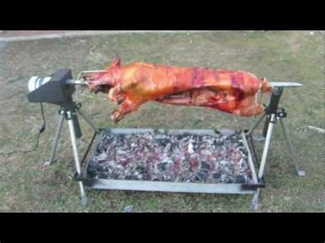 Whole Hog Rotisserie Spit By PigOut Roasters YouTube