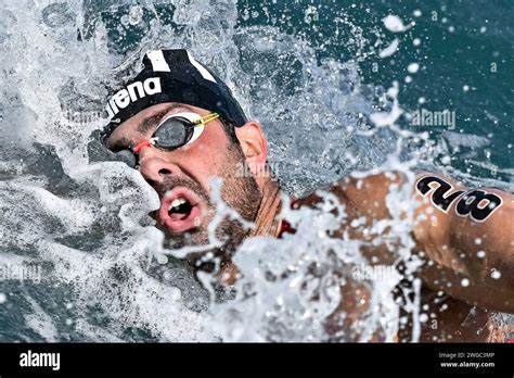 Dario Verani Of Italy Competes In The Open Water Km Men Final During