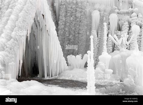 ice palace entrance stock photo alamy