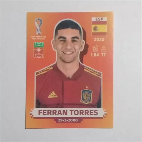 Figurita Esp17 Ferran Torres España Mundial Qatar 2022 en venta en La