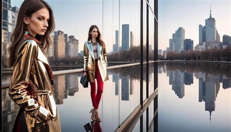 Premium Photo Fashion And City Reflection