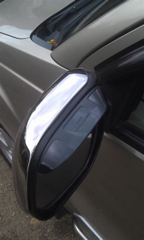 Накладки на зеркала. — Mitsubishi Outlander XL, 2,4 л, 2007 года ...