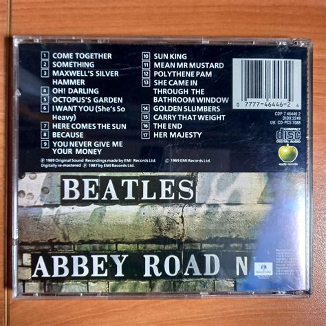 The Beatles Abbey Road 1969 Cd 1987 Digitally Remastered Reissue 2 El