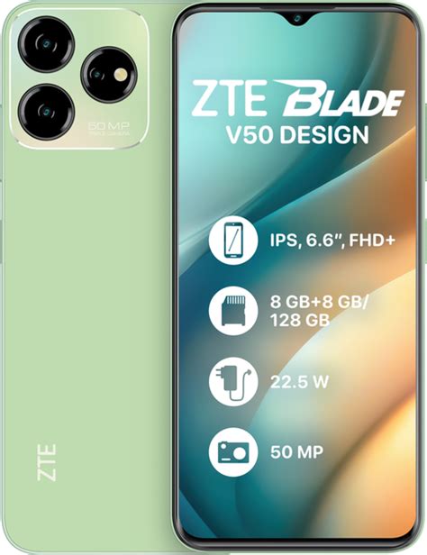 Мобильный телефон Zte Blade V50 Design 8128gb Beach Green 1011473