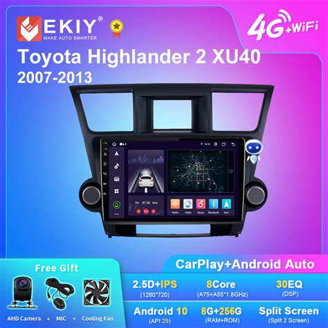 R Dio Do Carro De Ekiy X Dsp Android Para Toyota Highlander Xu