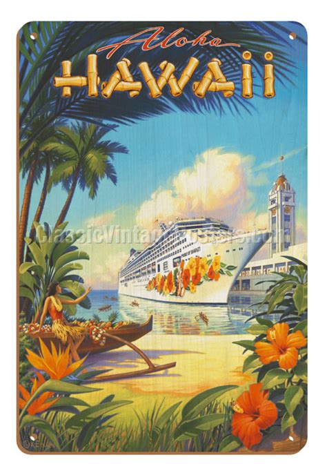 Art Prints & Posters - Pride of Hawaii Cruise Ship - Aloha Towers ...