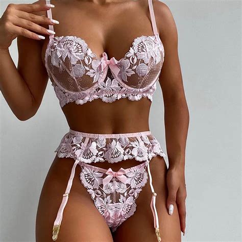 Sexy sutiã e calcinha conjunto lingerie renda transparente erótico breve conjuntos g cordas
