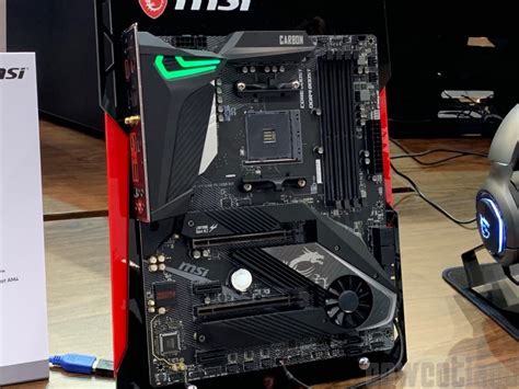 Computex 2019 La Carte Mère Msi Mpg X570 Gaming Pro Carbon Wifi