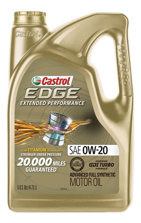 Aceite Motor Castrol Edge 0w20 Sintético Alta Duracion Meses sin