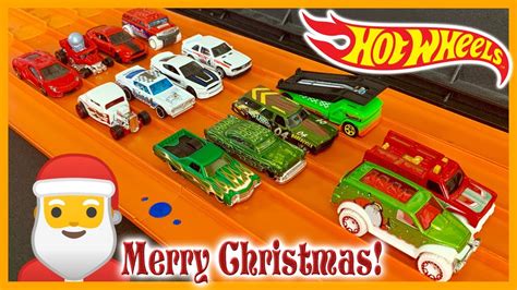 Christmas Hot Wheels Opening Race YouTube