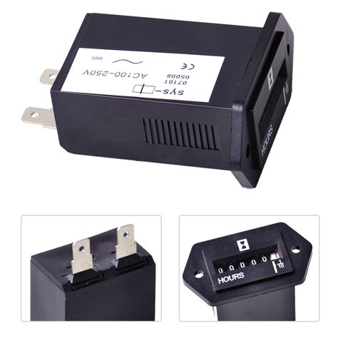 DWCX AC 100-250V аккумуляторная герметичная счетчик моточасов таймера 6 ...