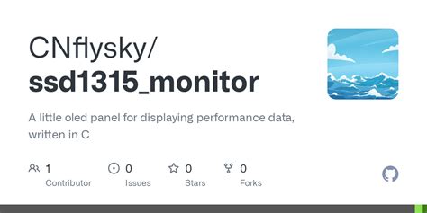 GitHub - CNflysky/ssd1315_monitor: A little oled panel for displaying ...