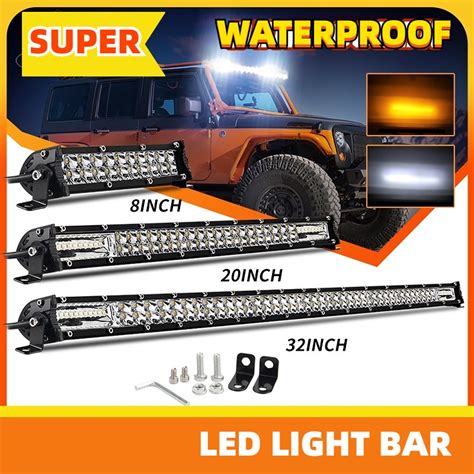 Inch Adjustable Car Led Work Light Bar Double Row Combo Beam