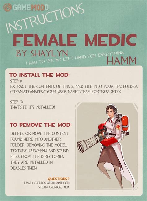 New Female Medic Tf2 Skins All Class Gamemodd