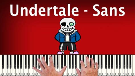 Undertale - Sans - PIANO TUTORIAL in 2023 | Piano tutorial, Piano ...