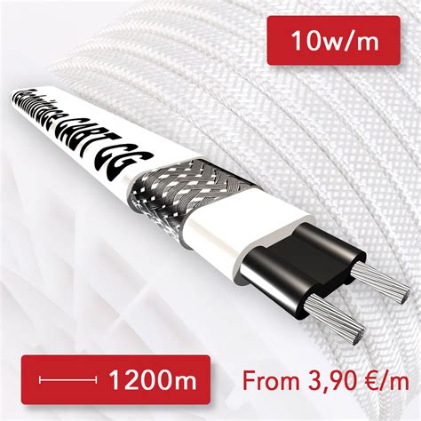 Self-regulating heating cable CABT 10wm 1200m high quality heating cable