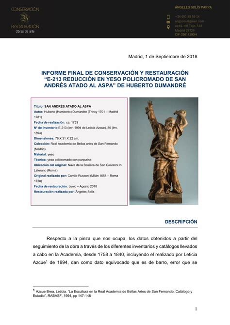 PDF INFORME FINAL DE CONSERVACIÓN Y RESTAURACIÓN E 213 DOKUMEN TIPS