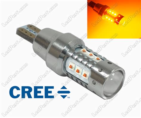 LED bulb T15 WY16W with 16 leds CREE orange for turn signals